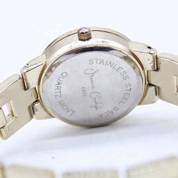 Jessica Carlyle Watch Womens Gold Tone Stainless Steel Classic Quartz Gold Dial - Picture 8 of 8